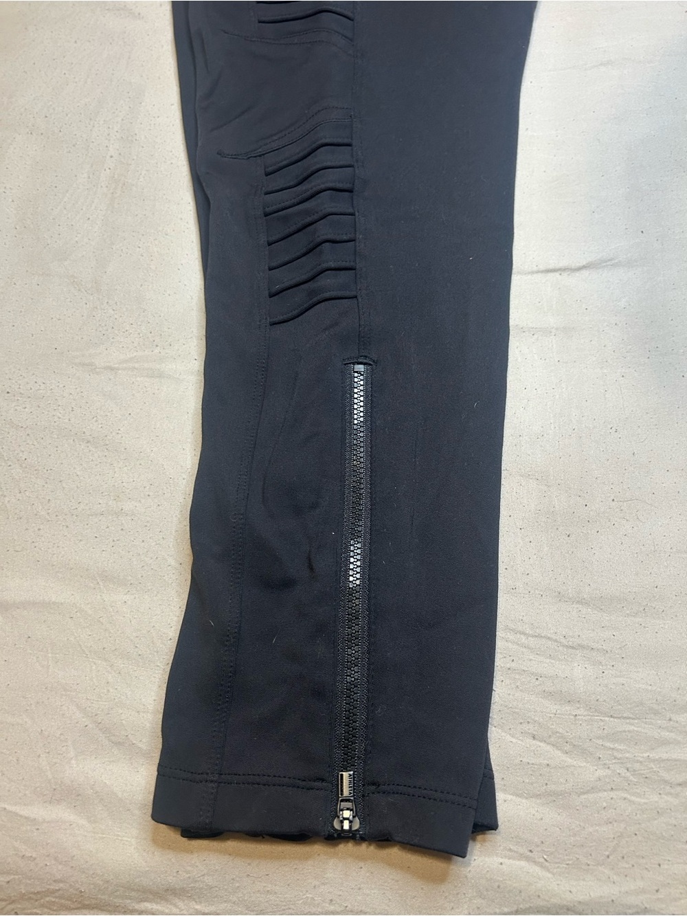 Athleta Black Ribbed-Side High-Waist Leggings - Picture 9 of 11